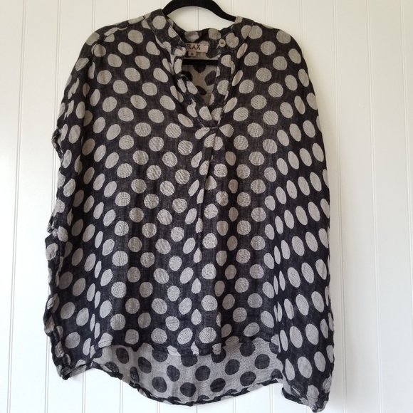 FLAX 'Spartan Eclipse Dot' Top~L~New - Picture 2 of 9